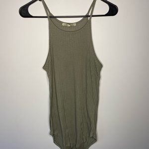 Express army green tank top